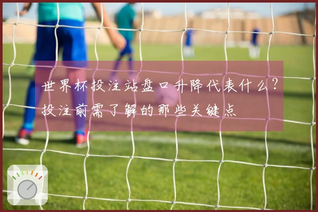 世界杯投注站盘口升降代表什么？投注前需了解的那些关键点
